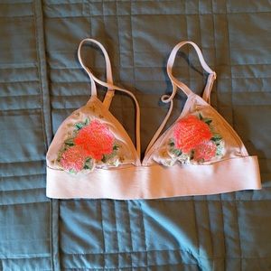 PINK Embroidered Bralette